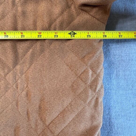 VTG Forecaster of Boston Quilted Barn Jacket Coat Men's Large Brown Faux Suede - Picture 12 of 15